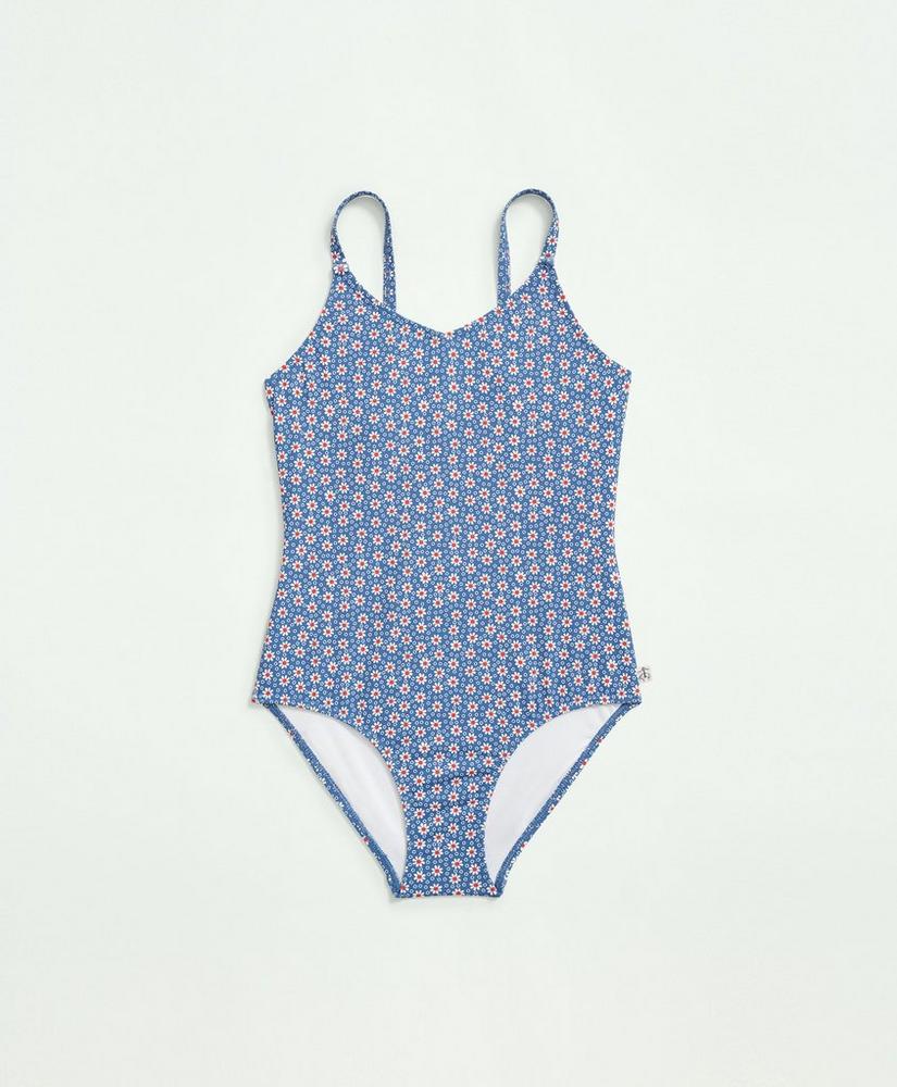 Girls Floral Swimsuit, image 1