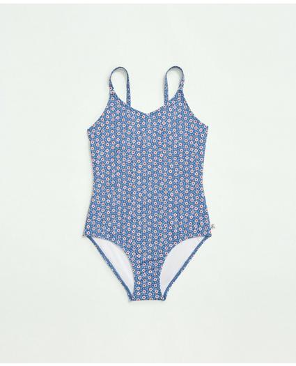 Girls Floral Swimsuit, image 1