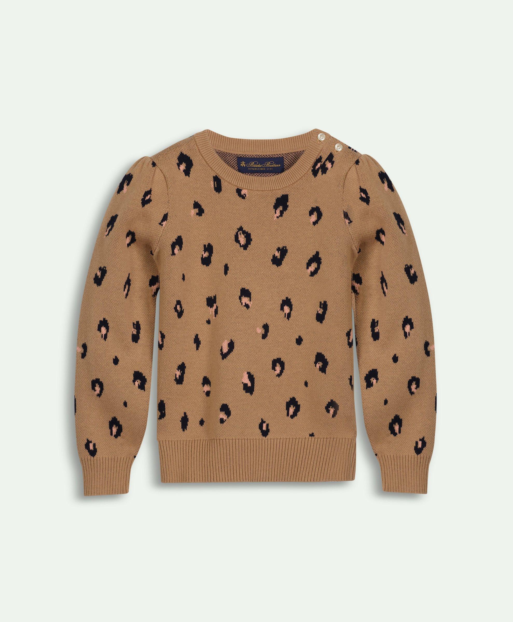 LEOPARD INTARSIA PULLOVER