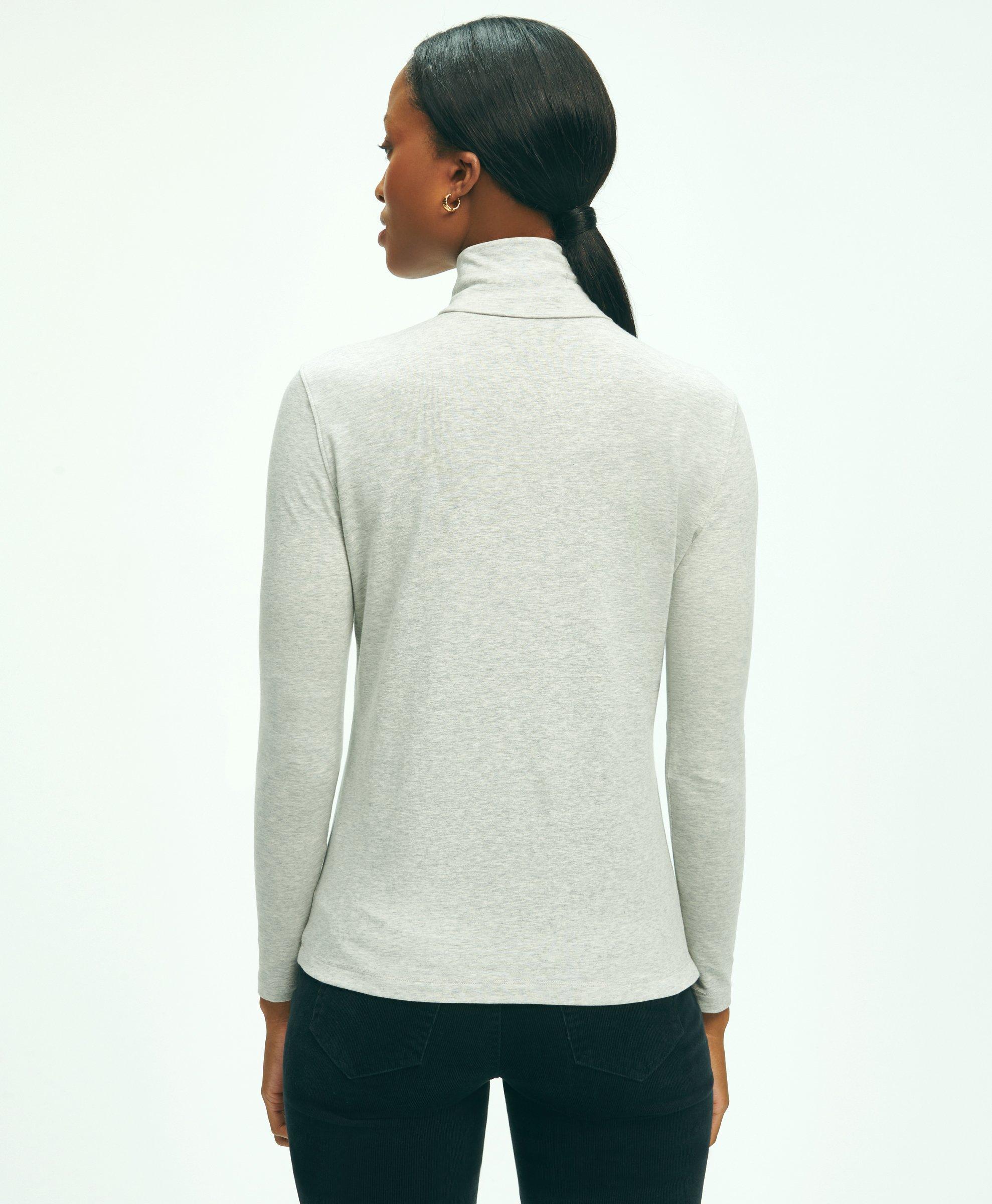 Women's long sleeve cotton on sale turtleneck