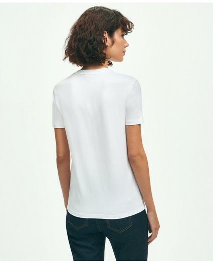 Stretch Cotton V-Neck T-Shirt, image 2