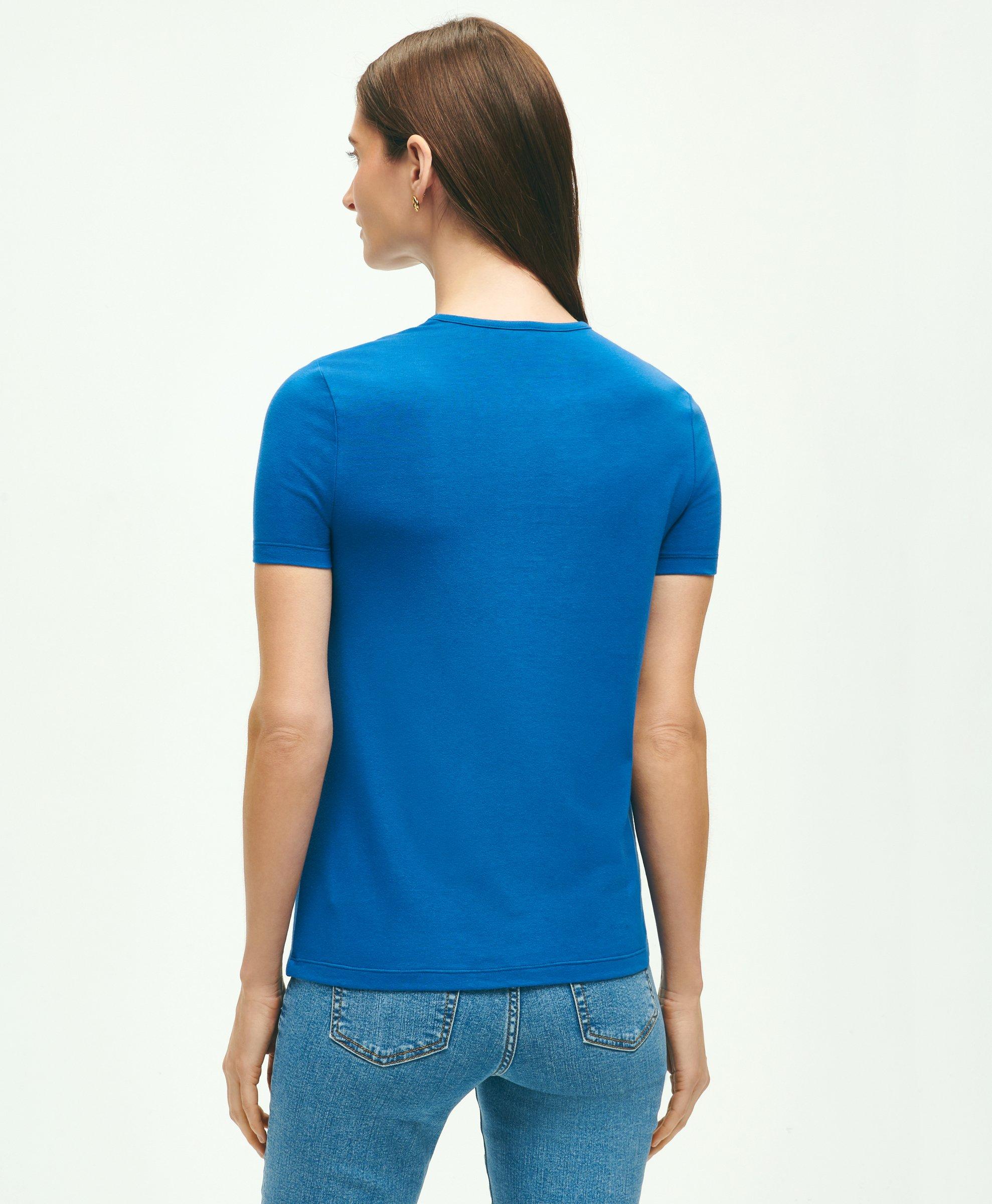 Cotton Jersey Crewneck TShirt