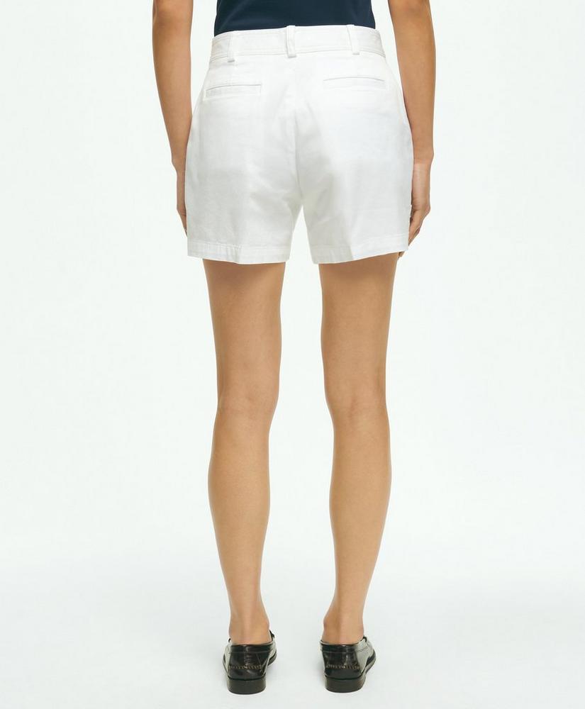 Stretch Cotton Twill Shorts, image 4