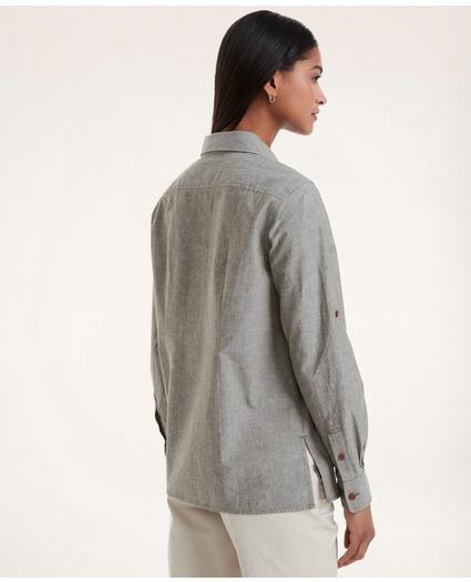Linen Cotton Safari Shirt, image 3