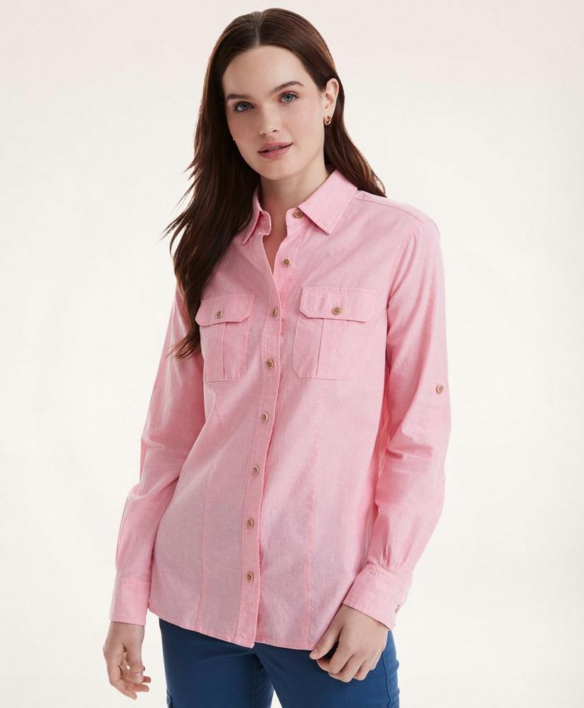 Linen Cotton Safari Shirt, image 1