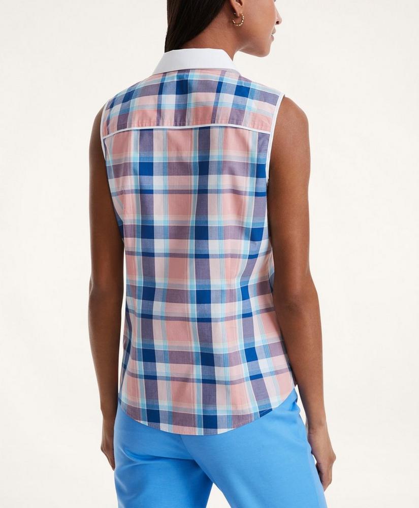 Fitted Cotton Sleeveless Shirt, image 2