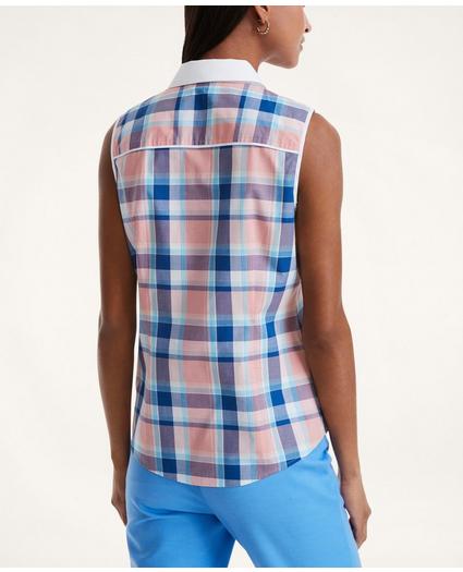 Fitted Cotton Sleeveless Shirt, image 2