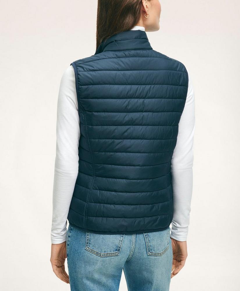 Reversible Water-Repellent Patchwork Puffer Vest, image 4