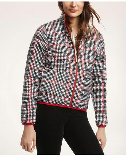 Reversible Water-Repellent Plaid Puffer Jacket, image 3