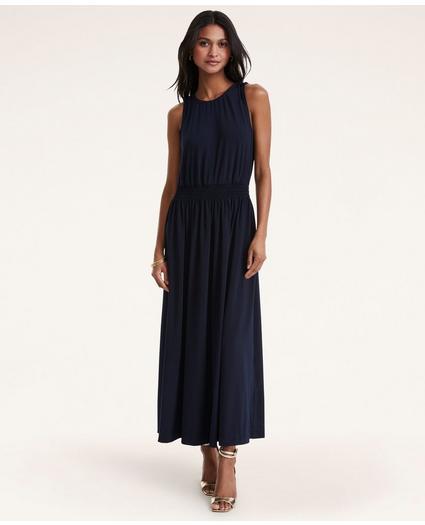 Knit Ruched Maxi Dress, image 1