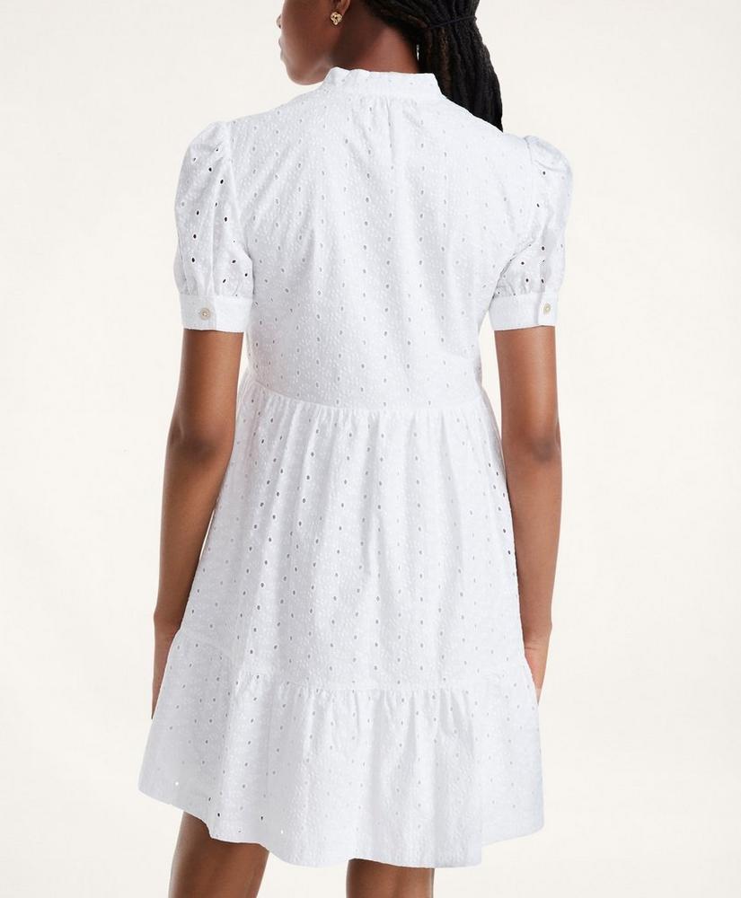 Cotton Tiered Eyelet Dress, image 2