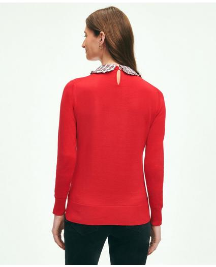 Cotton Removable Collar Sweater, image 3