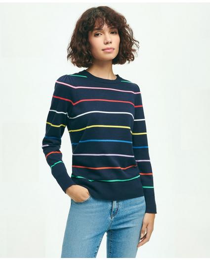 Cotton Rainbow Stripe Sweater, image 1