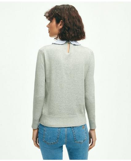 Cotton Removable Collar Sweater, image 2