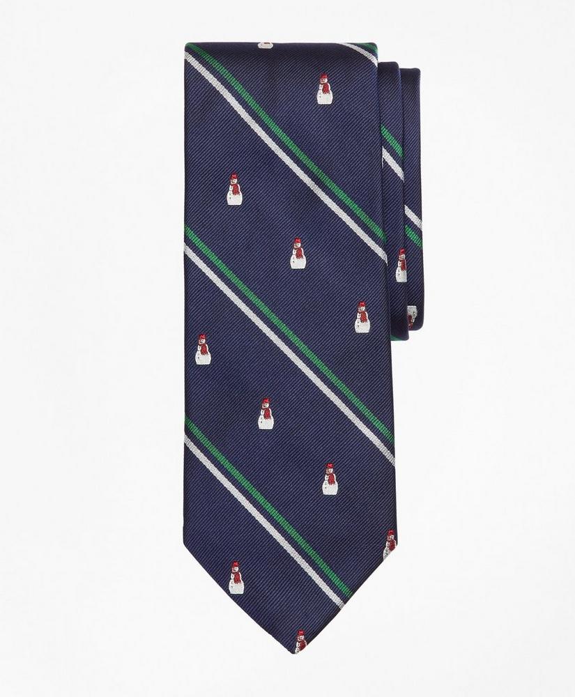 Snowman Stripe Tie, image 1