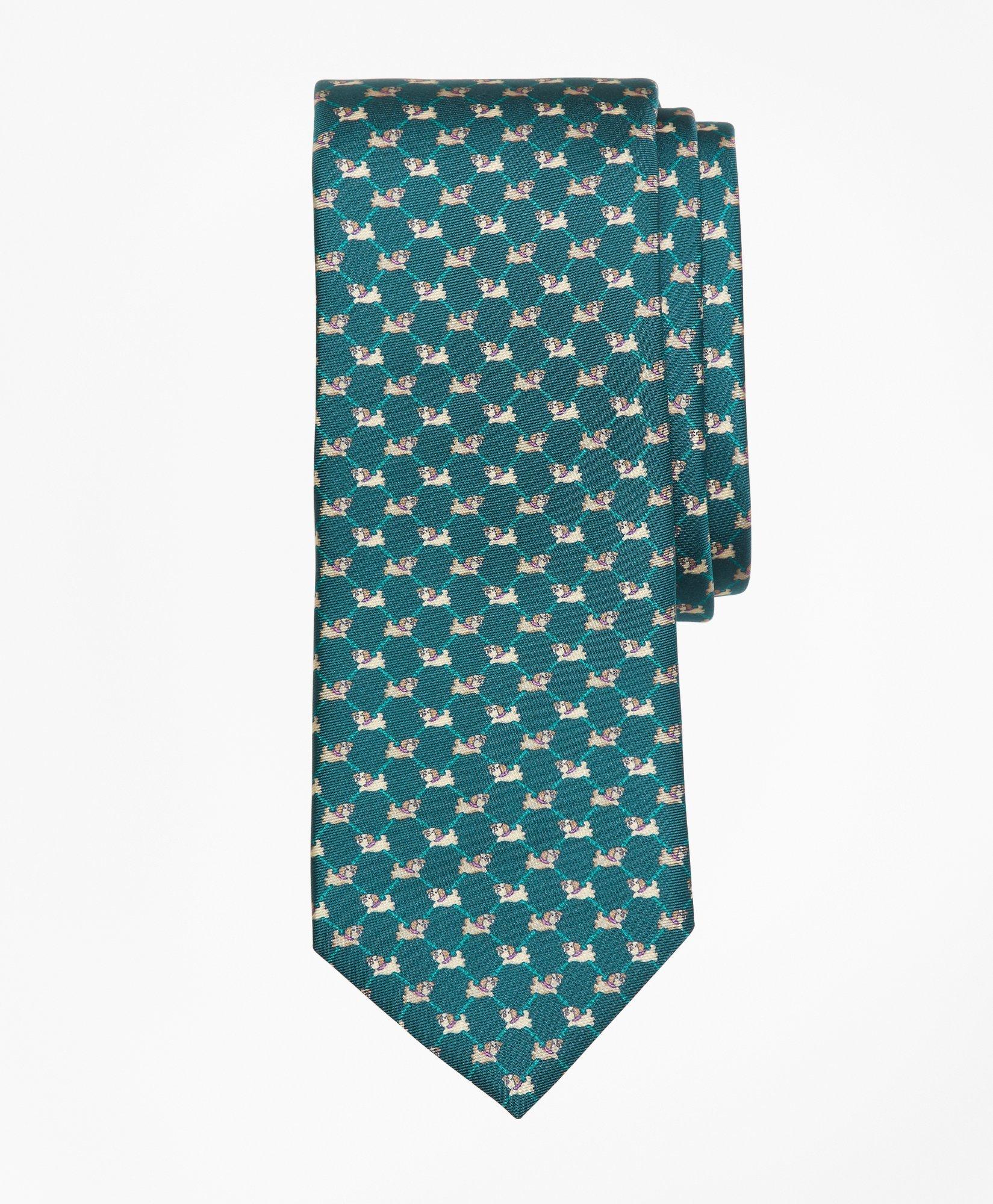 Dog print deals tie