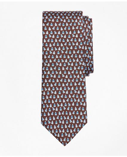 Winter Hat Print Tie, image 1