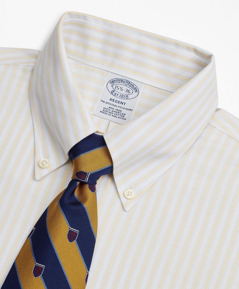 Rugby Stripe Tie with Golden Fleece® Shield, image 2