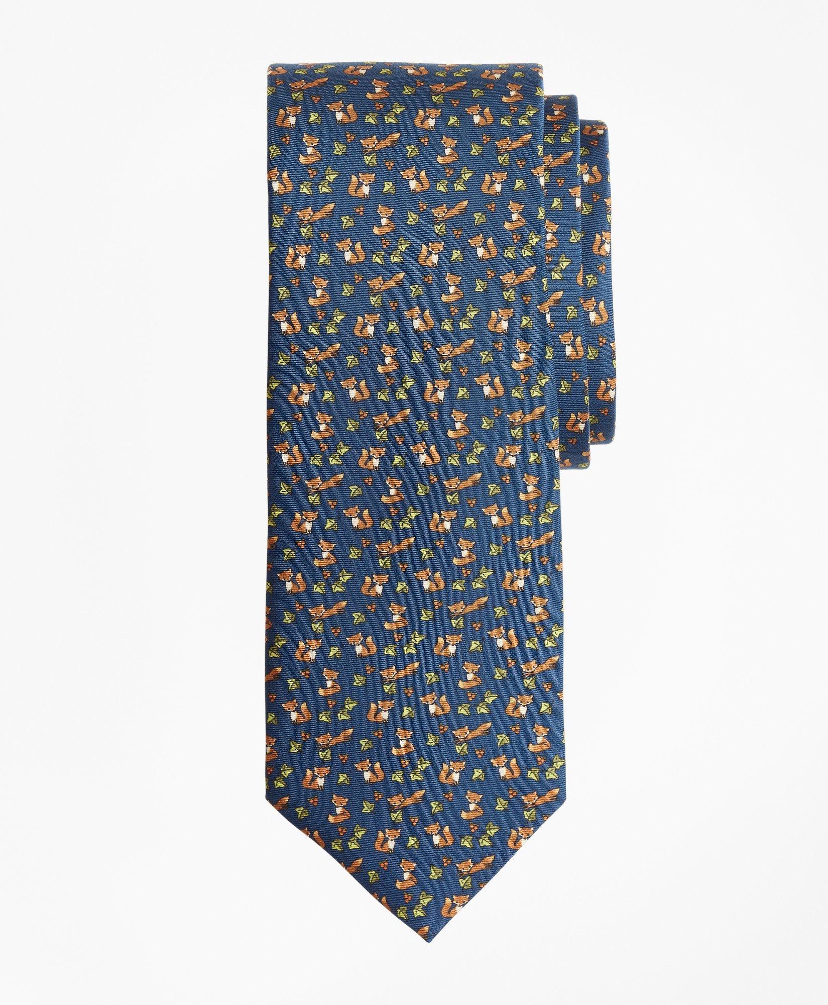 Fox Print Tie