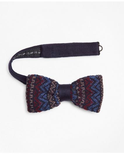 ZZBW247 Men's Scarlet Khaki Pattern Bowtie Knit Knitted Pre Tied Bow Tie Woven 