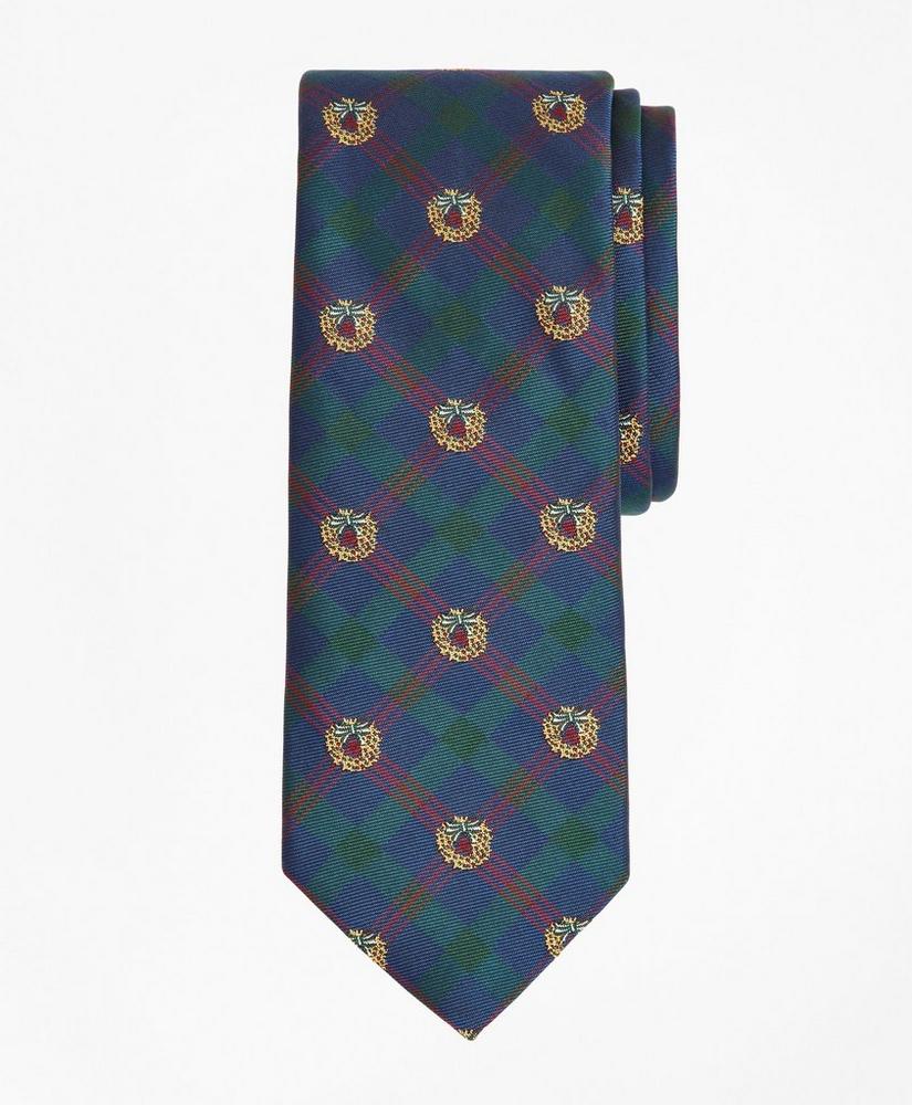 Plaid with Wreath Tie, image 1