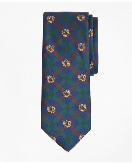 Plaid with Wreath Tie, image 1