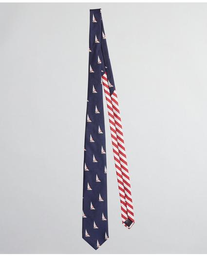Sailboat and Stripe Tie, image 2