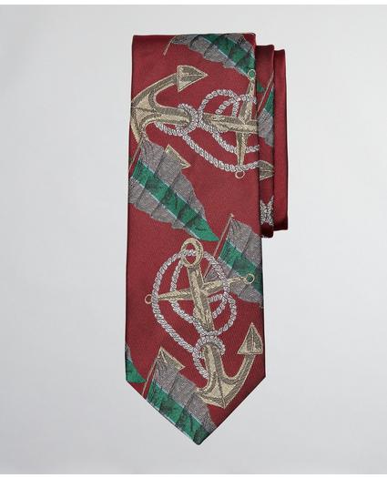 Limited Edition Archival Collection Anchor Motif Silk Tie, image 1