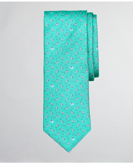 Seahorse Print Tie, image 1