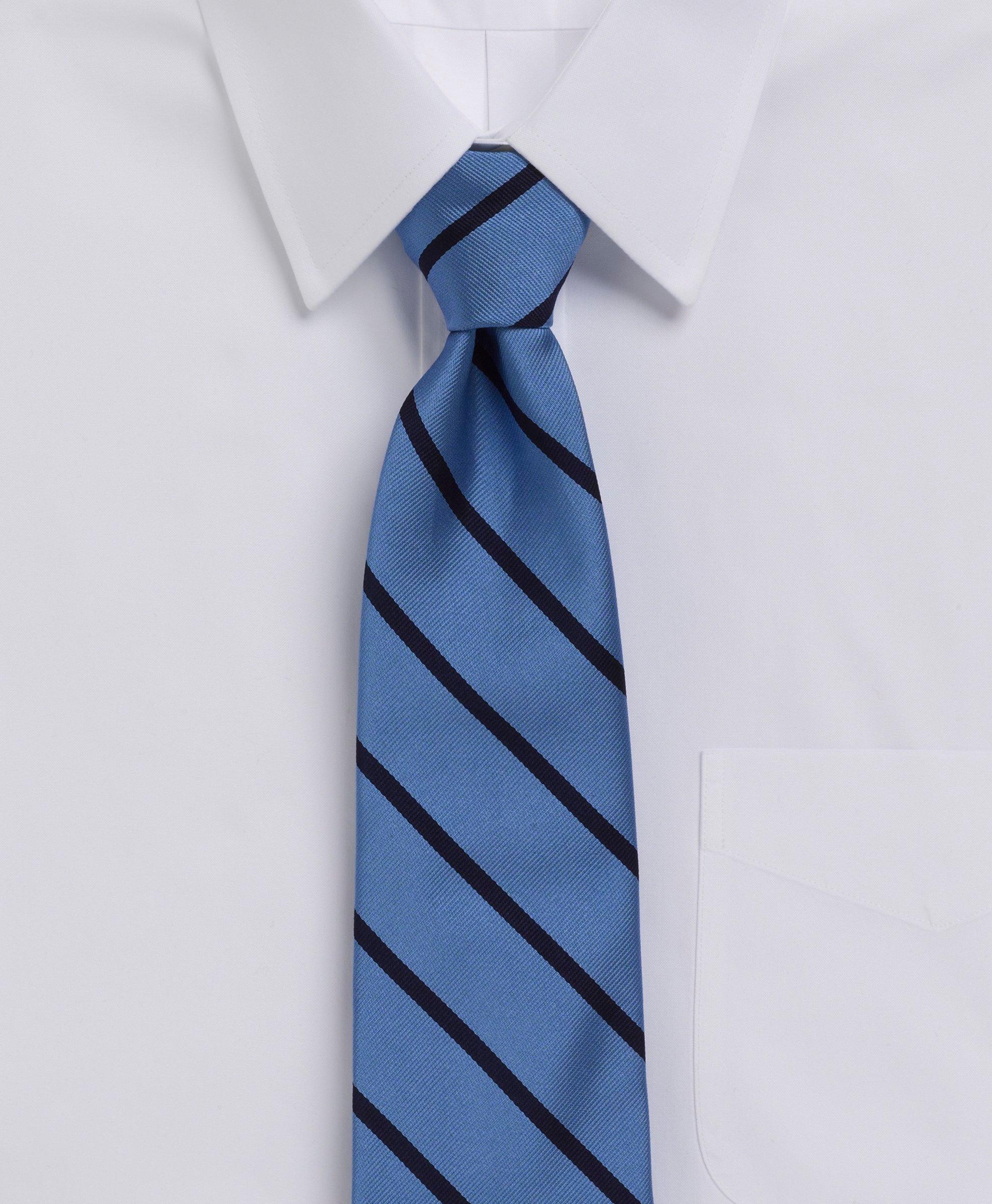 Brooks Brothers Made For St Paul's School Repp Stripe Silk Boy's Tie