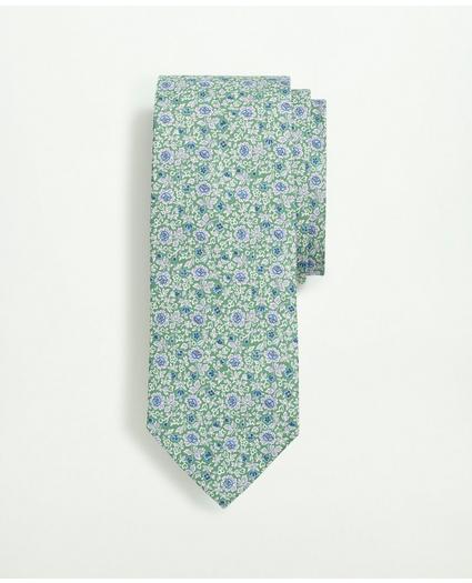Silk Twill Floral Pattern Tie, image 1