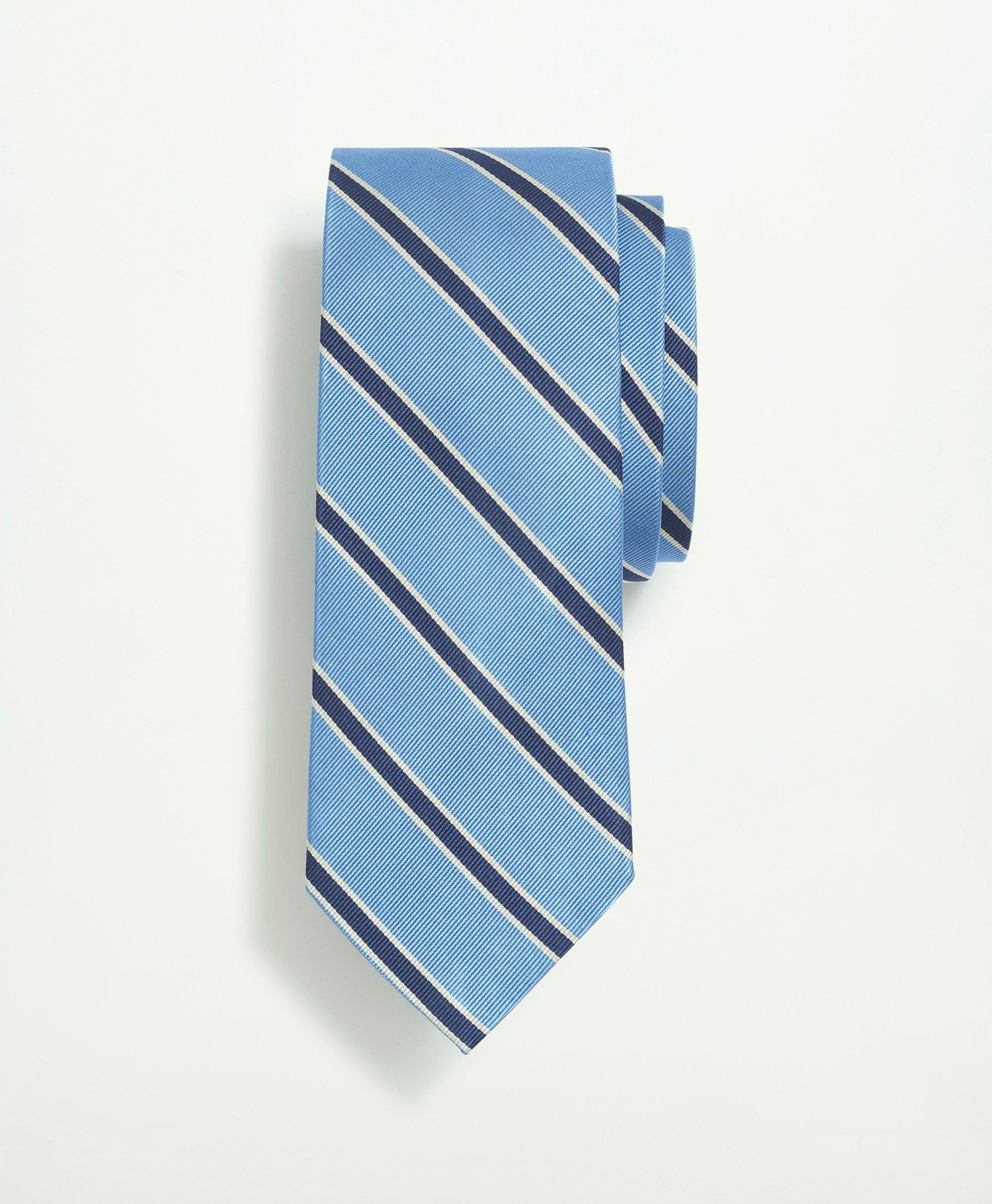 Silk Mini BB#2 Rep Stripe Tie, image 1
