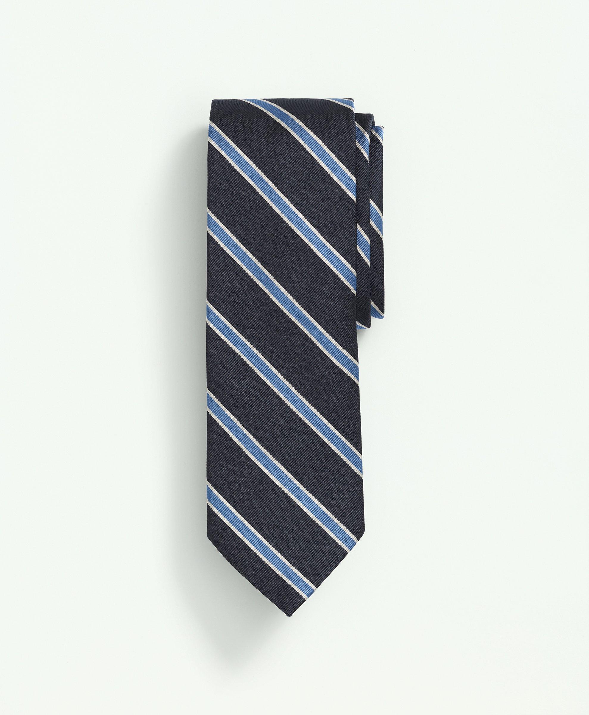 Silk Mini BB#2 Rep Stripe Tie