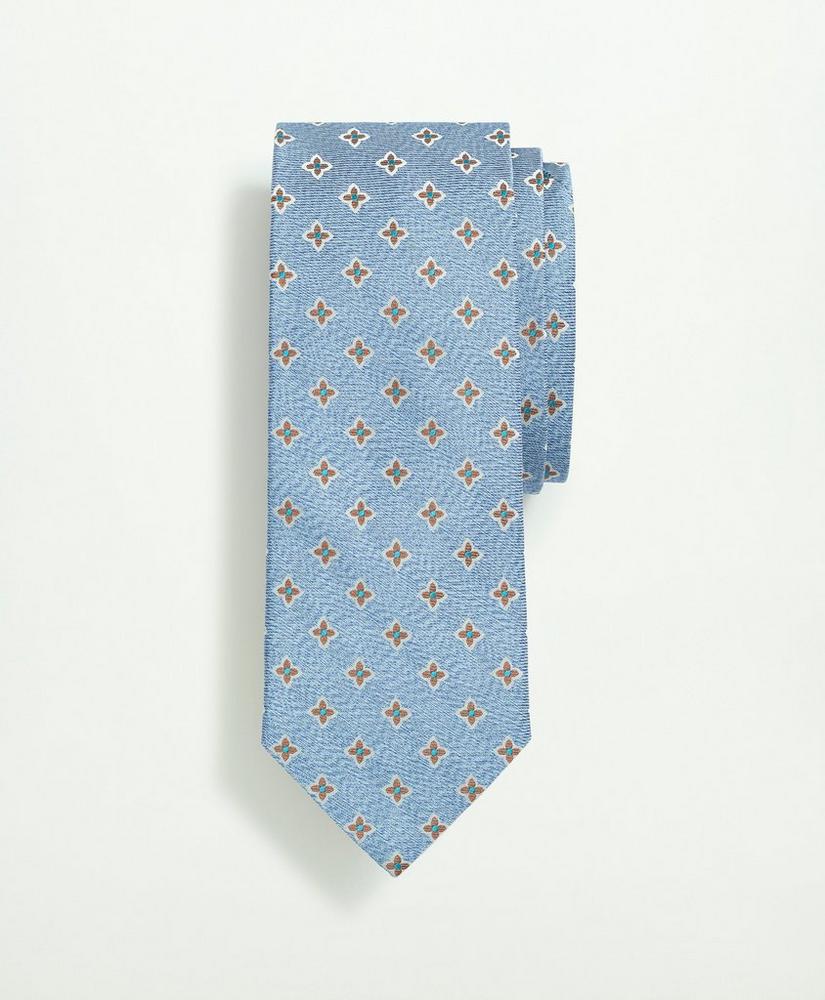 Silk Flower Pattern Tie, image 1