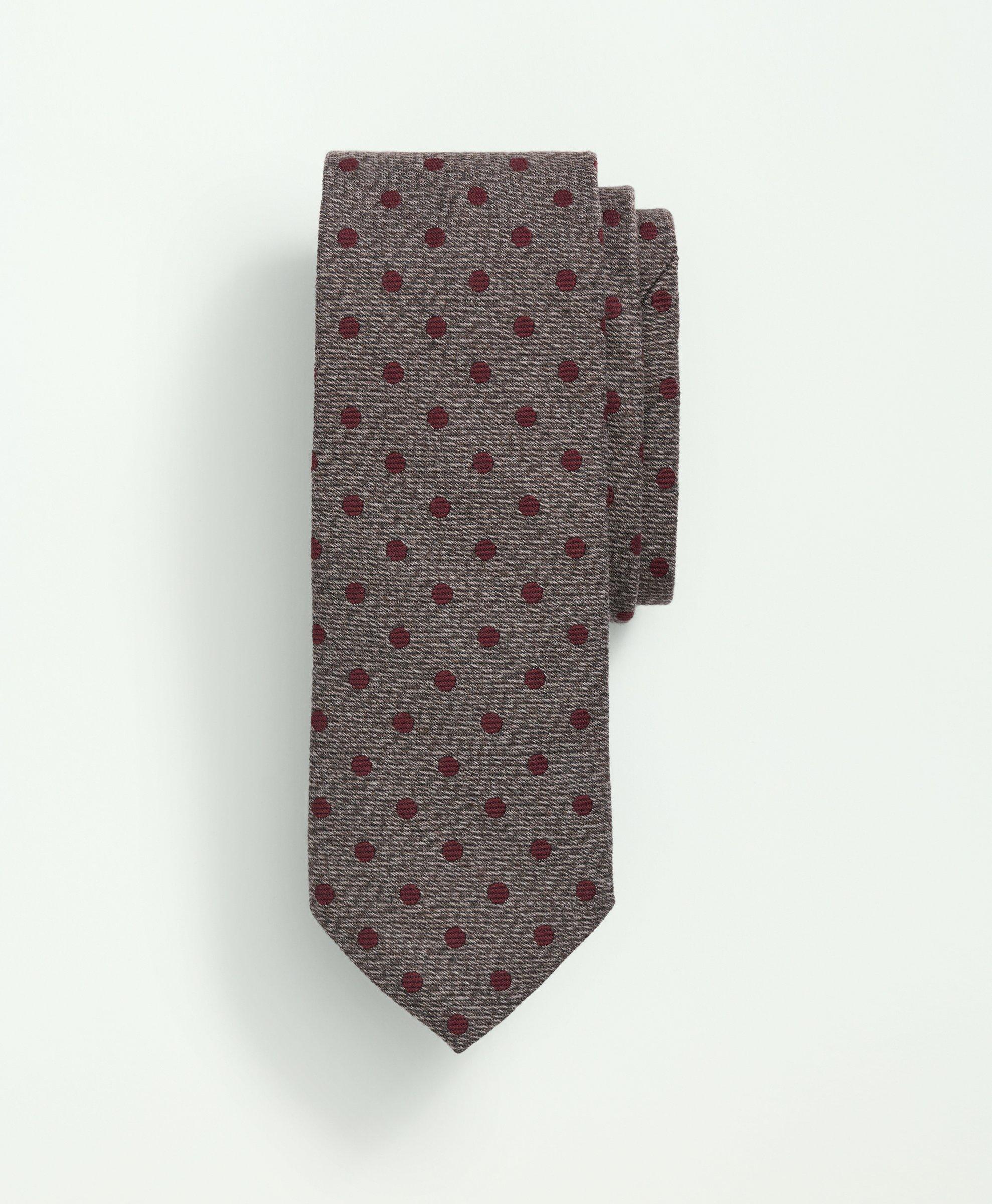 Wool Silk Bold Dot Tie, image 1