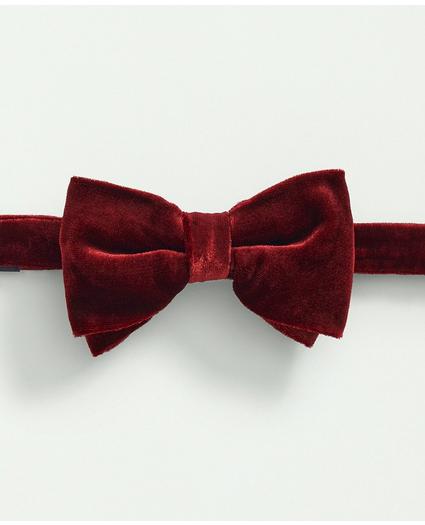 Silk Blend Velvet Bow Tie, image 3