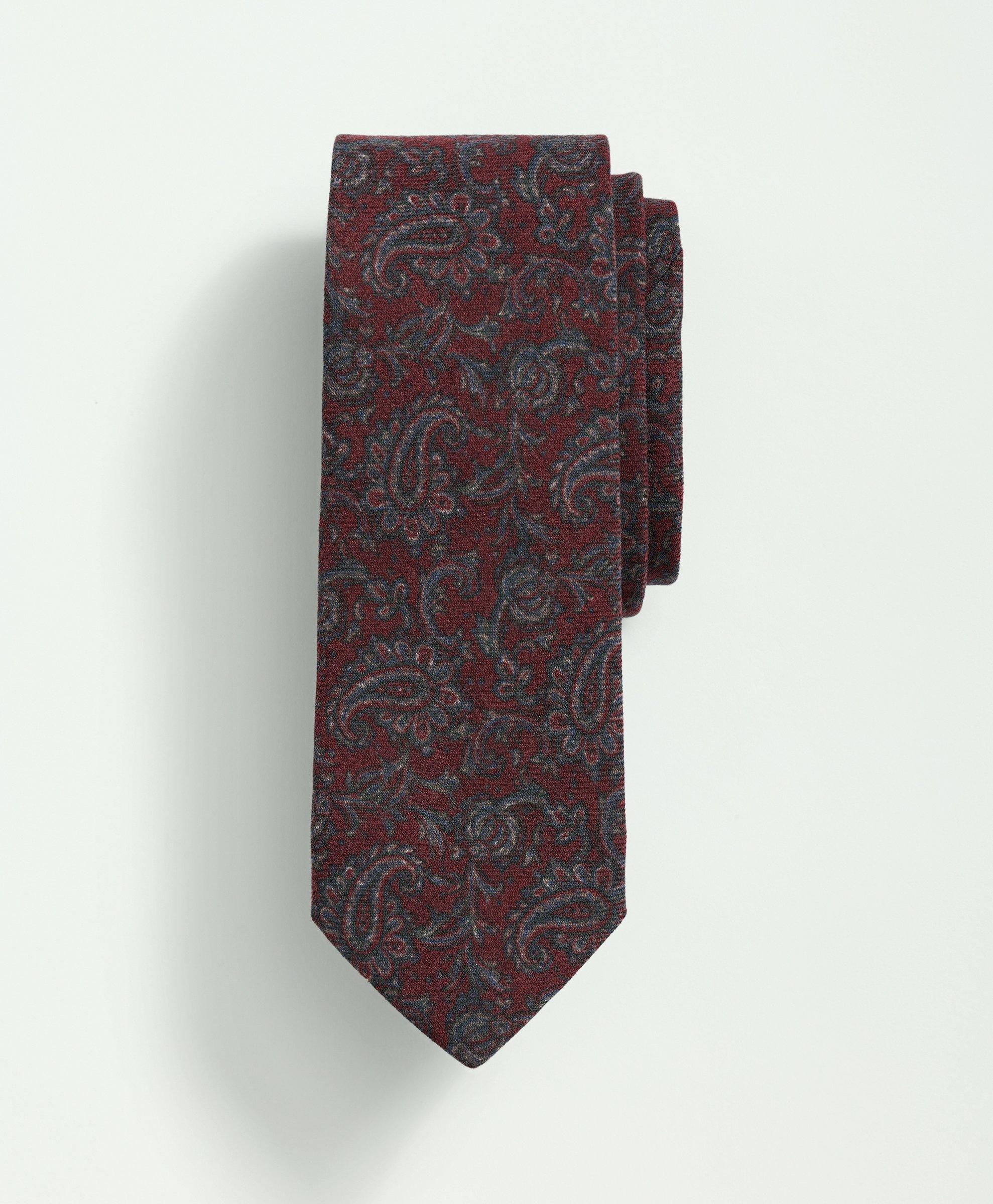 Wool Paisley Tie, image 1