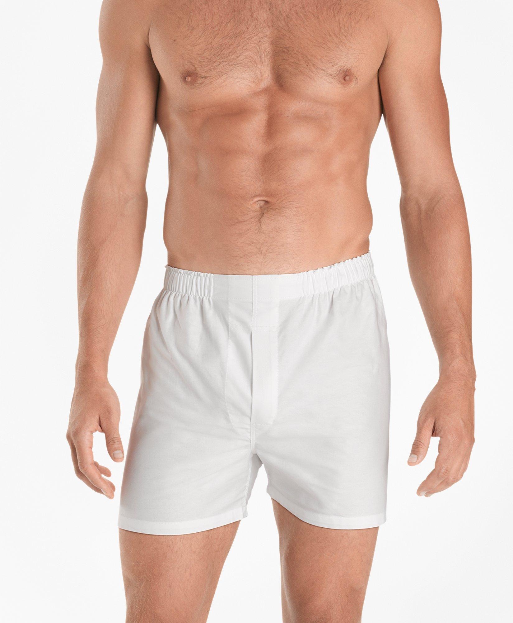 Mens Cotton Pouch Trunk Underwear - White - ABC Underwear