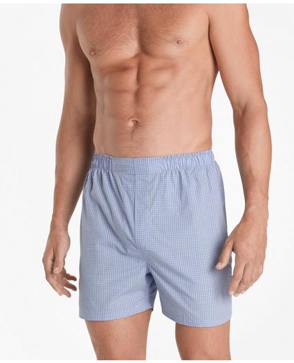 Traditional Fit Mini Check Boxers, image 2