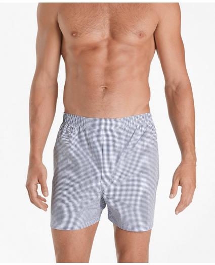 Traditional Fit Small Check Boxers, image 2