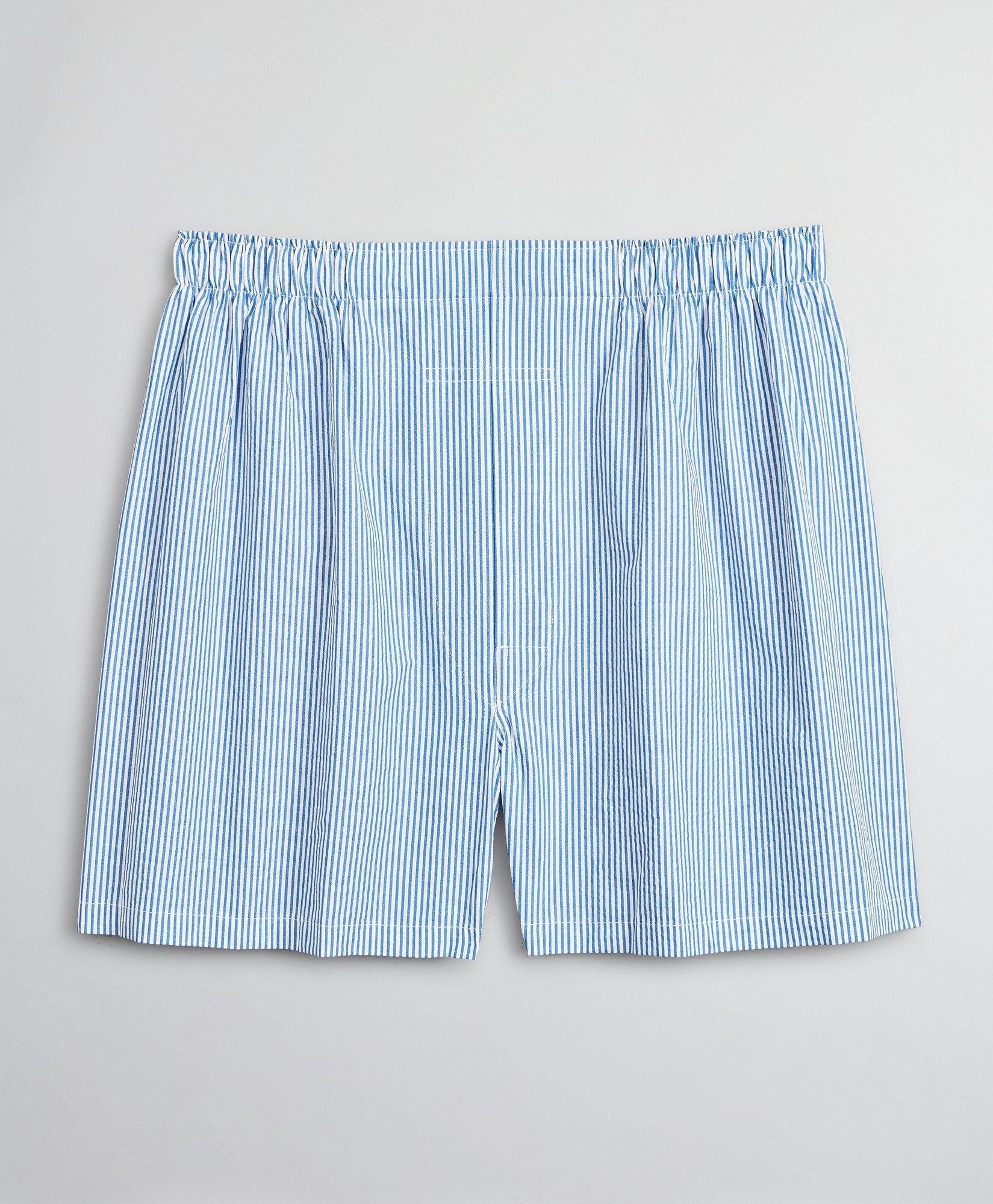 TOOT Underwear Striped Seersucker Fit Trunk Gray