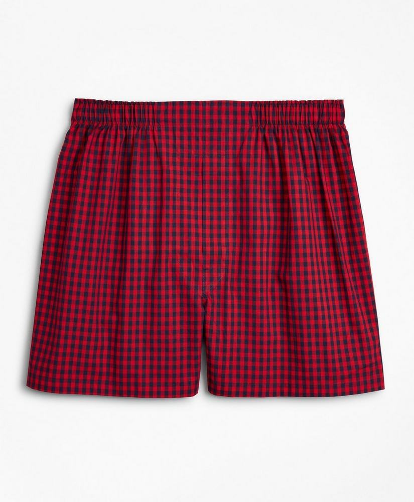 Traditional Fit Gingham Boxers, image 1