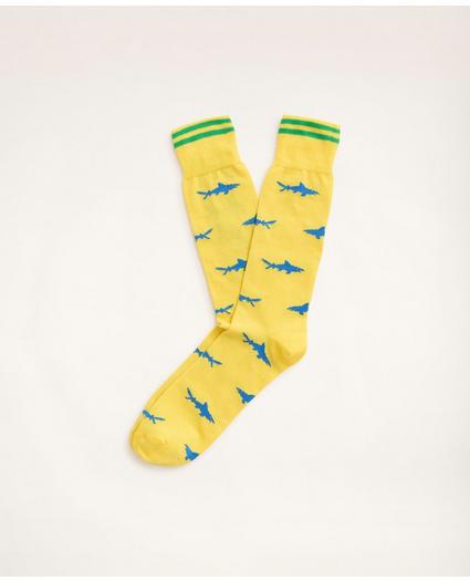 Tipped Shark Crew Socks, image 1