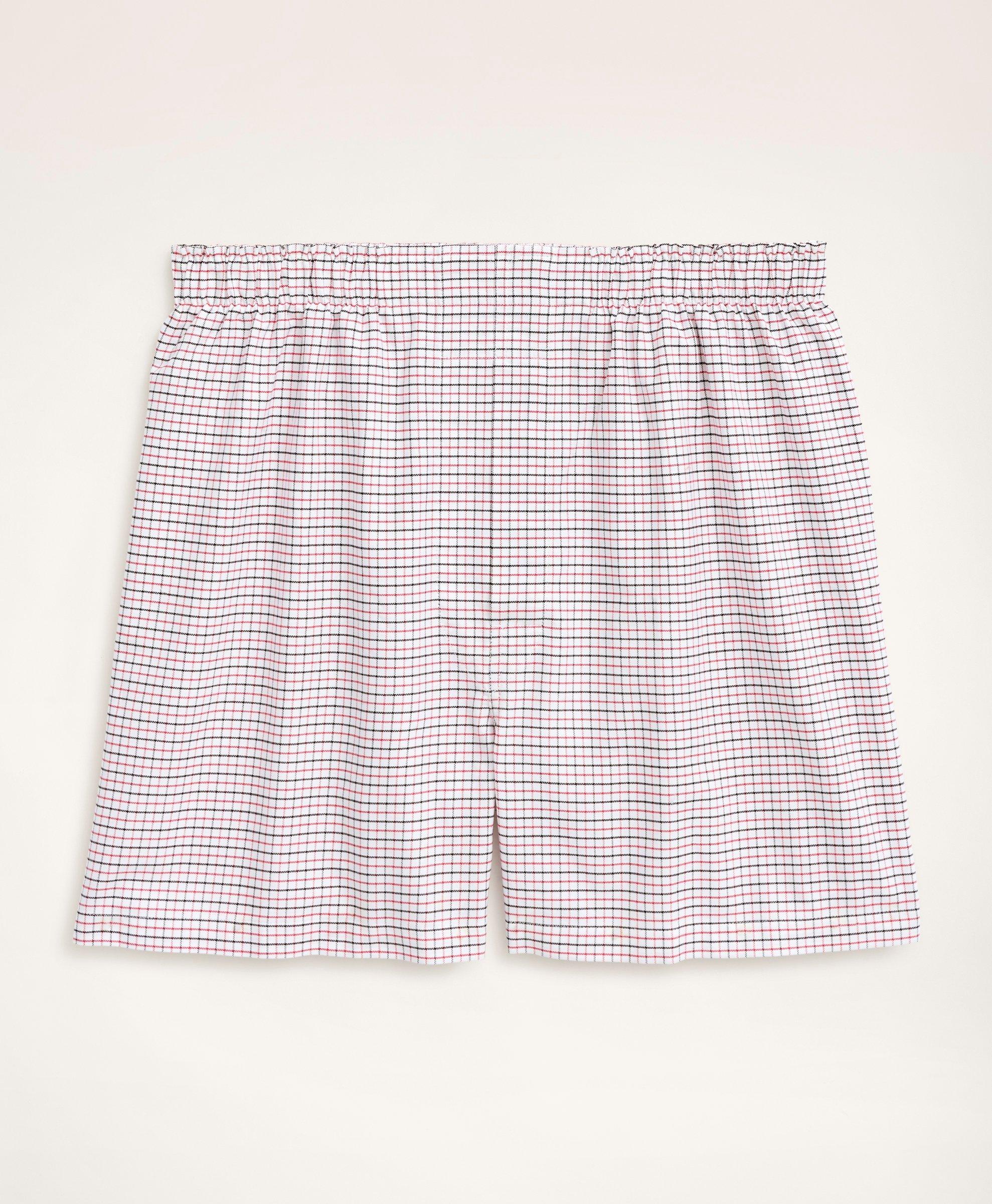 Cotton Oxford Tattersall Boxers, image 1