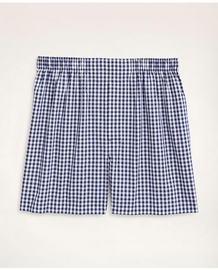 Cotton Broadcloth Gingham Boxers, image 1