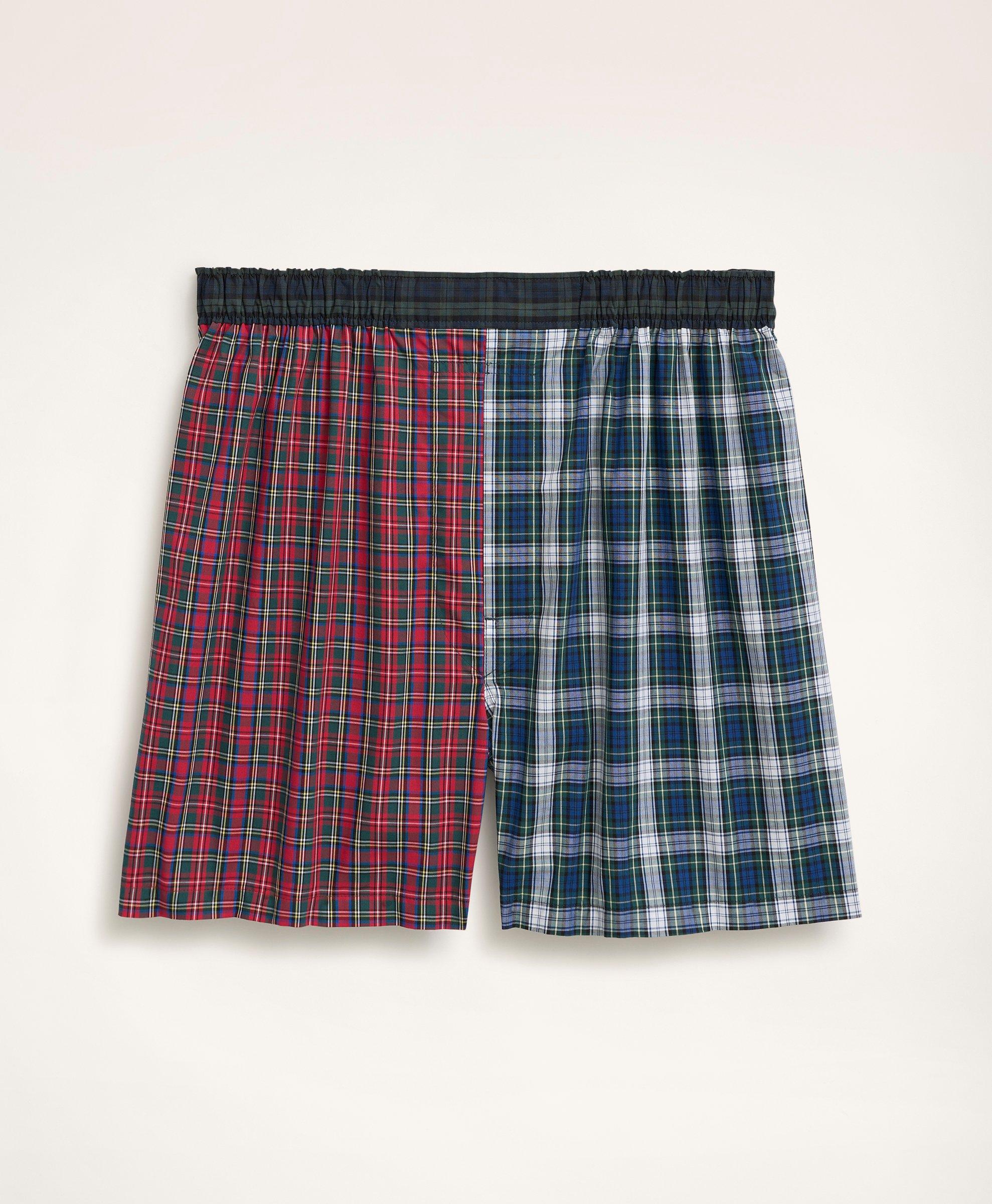 Plaid red boxer shorts  Bodyskin – Mesbobettes