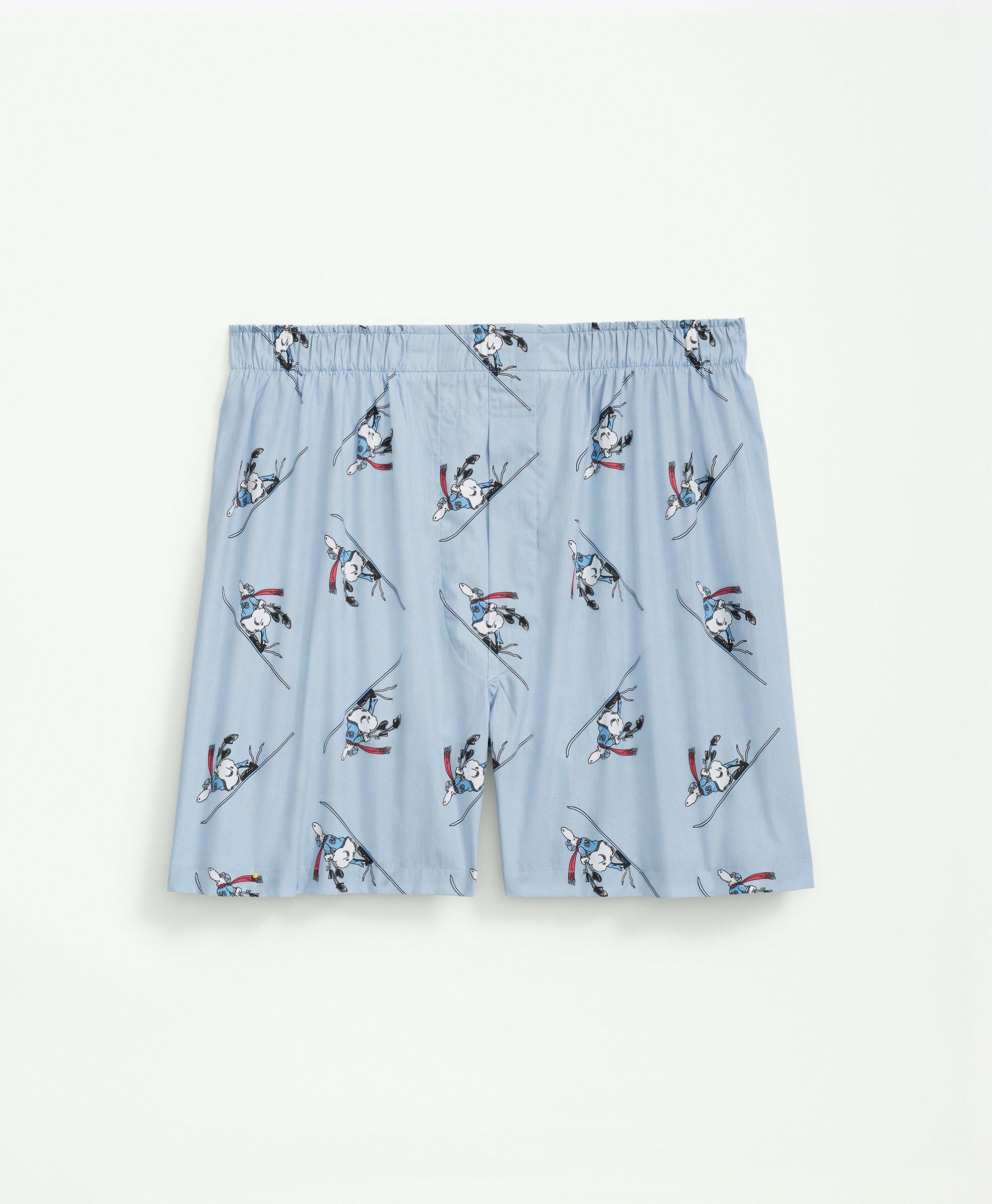 Boxer Short In Blue Poplin