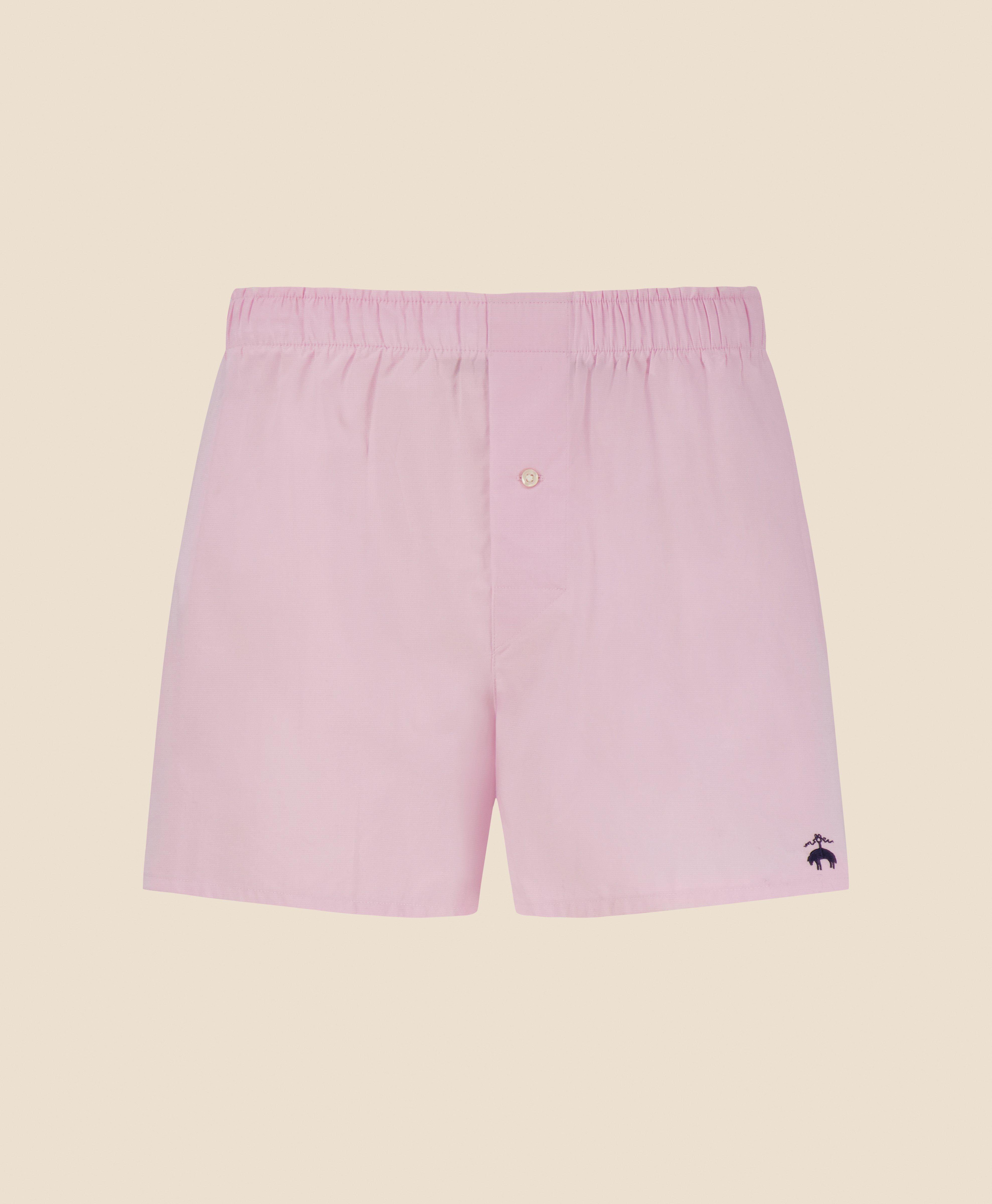 Brooks Brothers Slim Fit Cotton Broadcloth Boxers In Pink