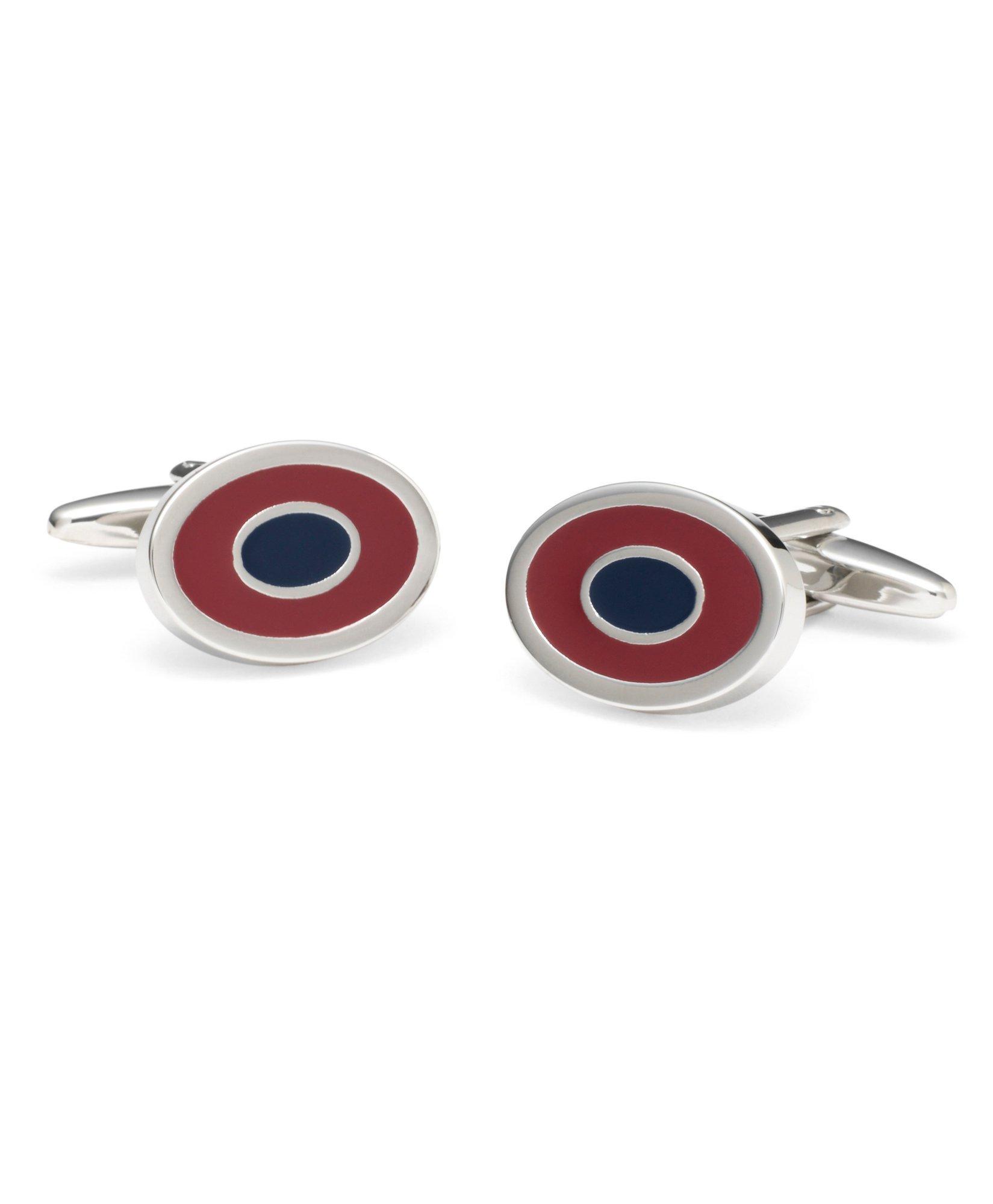 Two-Color Oval Cuff Links, image 1