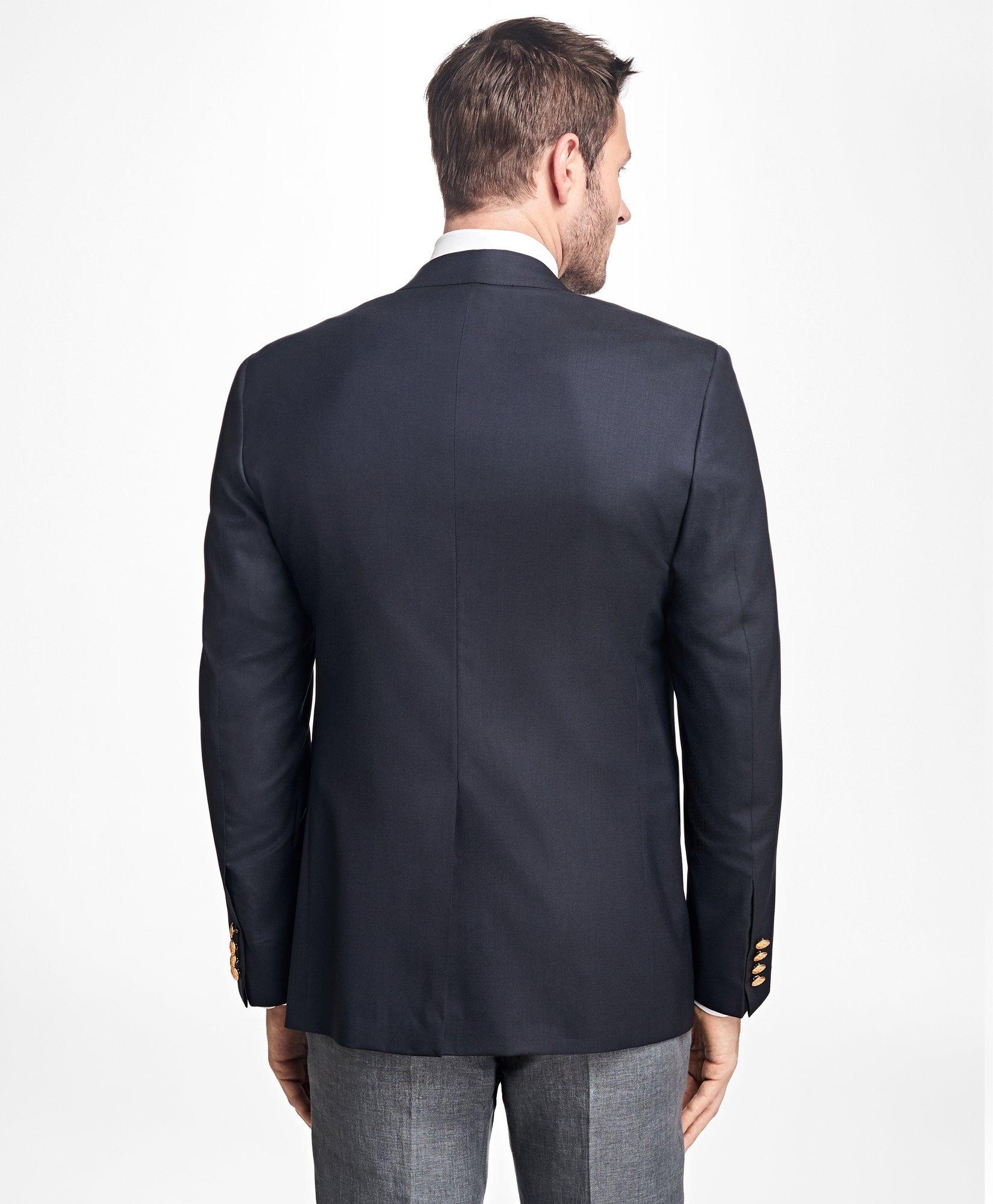 Brooks Brothers Men's Regent Classic-Fit Two-Button 1818 Blazer | Navy | Size 46 Long